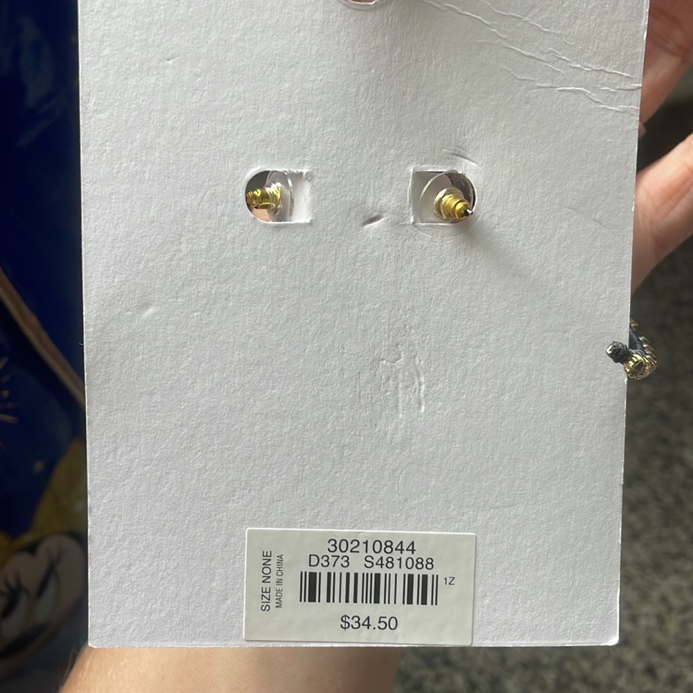 Loft Rhinestone Hoop Earrings - Picture 3 of 3